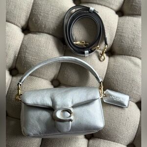 Coach Pillow Tabby 18 in Silver | Brand new and never used